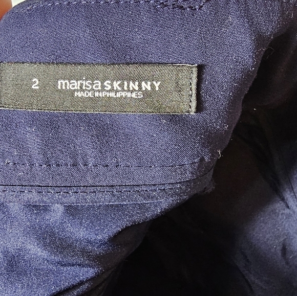 LOFT Marisa Skinny Navy Pants Women's Size 2 - Picture 8 of 10